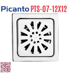 Ga thoát sàn SUS304 D60-90 Picanto PTS-07 12x12cm