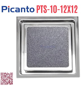 Ga thoát sàn SUS304 D60-90 Picanto PTS-10 12x12cm