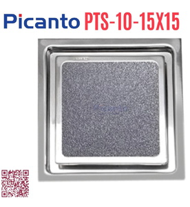 Ga thoát sàn SUS304 D60-90 Picanto PTS-10 15x15cm