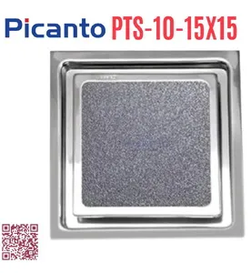 Ga thoát sàn SUS304 D60-90 Picanto PTS-10 15x15cm