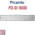 Ga thoát sàn dài SUS304 D60-90 Picanto PTS-01 10x60cm