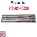 Ga thoát sàn dài SUS304 D60-90 Picanto PTS-02 10x30cm