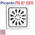 Ga thoát sàn SUS304 D60-90 Picanto PTS-07 15x15cm