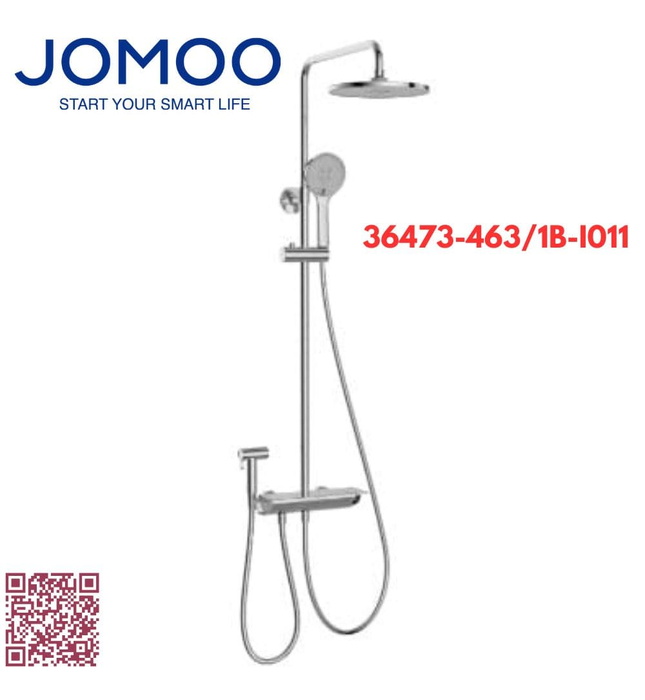 Sen tắm cây tự động tẩy kèm vòi xịt Jomoo 36473-463/1B-I011