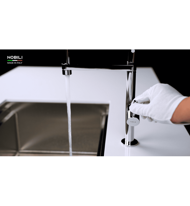 Vòi chậu rửa bát cần mềm 2 đầu xả Italy Nobili Move NB133S (MV92400/50CR)