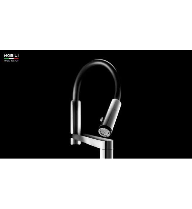 Vòi chậu rửa bát cần mềm 2 đầu xả Italy Nobili Move NB133S (MV92400/50CR)