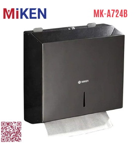 Hộp đựng giấy lau tay mạ màu đen Miken MK-A724B
