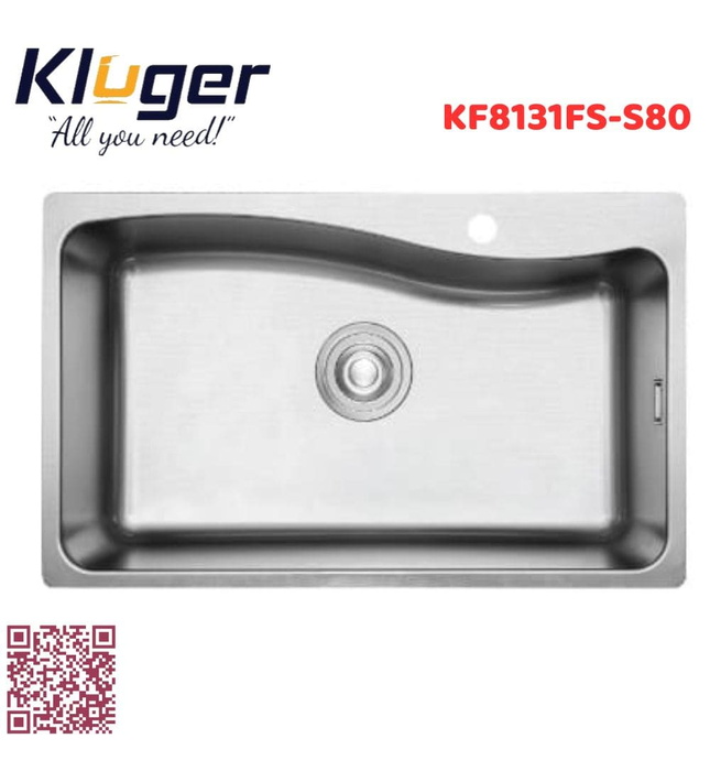 Chậu rửa bát 1 hố Kluger KF8131FS-S80