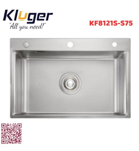 Chậu rửa bát 1 hố Kluger KF8121S-S75