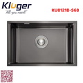 Chậu rửa bát 1 hố màu đen Kluger KU8121B-S68 