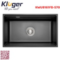 Chậu rửa bát 1 hố màu đen Kluger KWU8161FB-S70