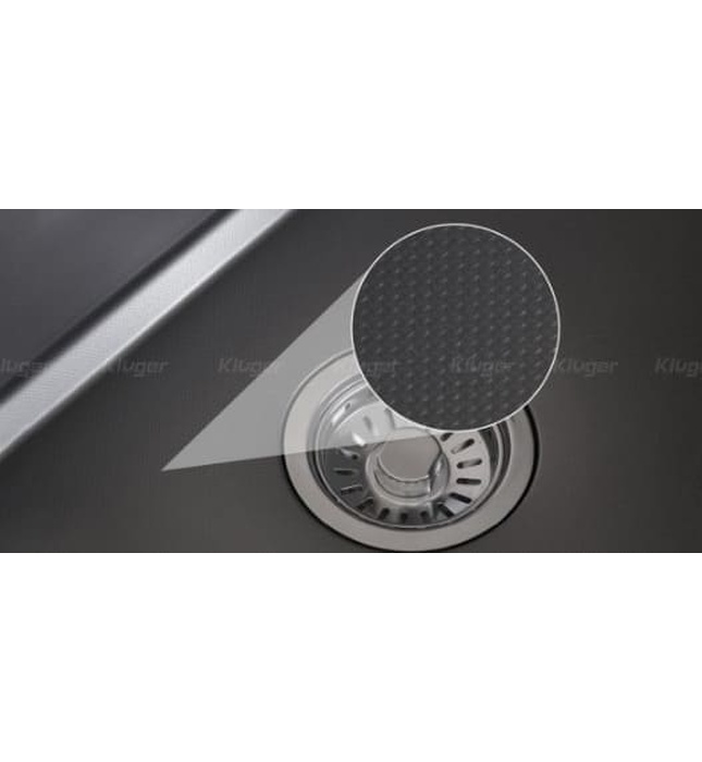 Chậu rửa bát 1 hố màu đen Kluger KWF8161FB-S76