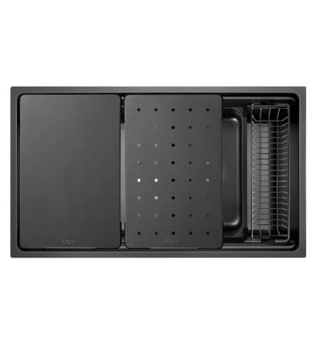 Chậu rửa bát 1 hố màu đen Kluger KWU8161FB-S76 PLUS