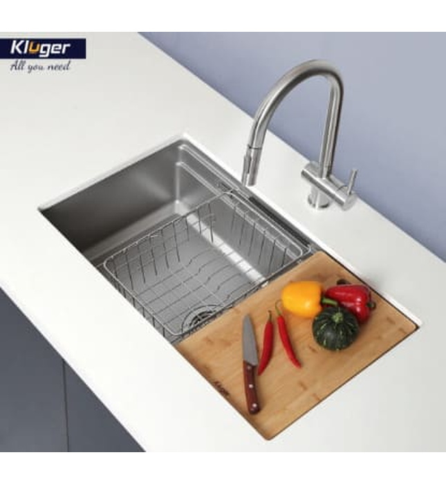 Chậu rửa bát 1 hố Kluger KWU8161FS-S76  PLUS