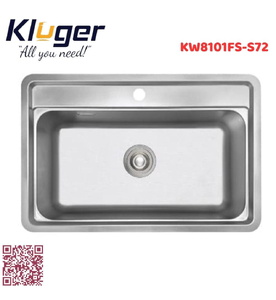 Chậu rửa bát 1 hố Kluger KWF8161FS - S76