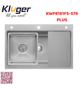 Chậu rửa bát 1 hố Kluger KWF8161FS-S76 PLUS