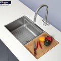 Chậu rửa bát 1 hố Kluger KWU8161FS-S76  PLUS