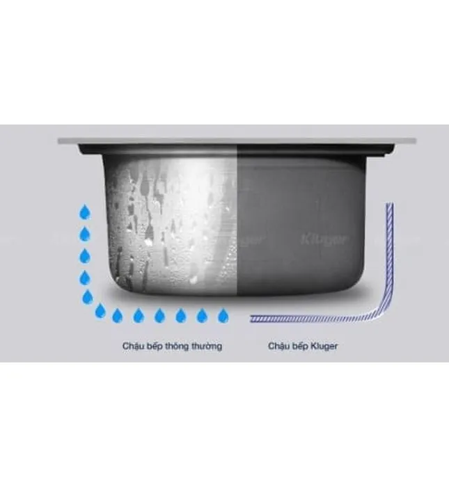 Chậu rửa bát 1 hố Kluger KH8048FS-S80
