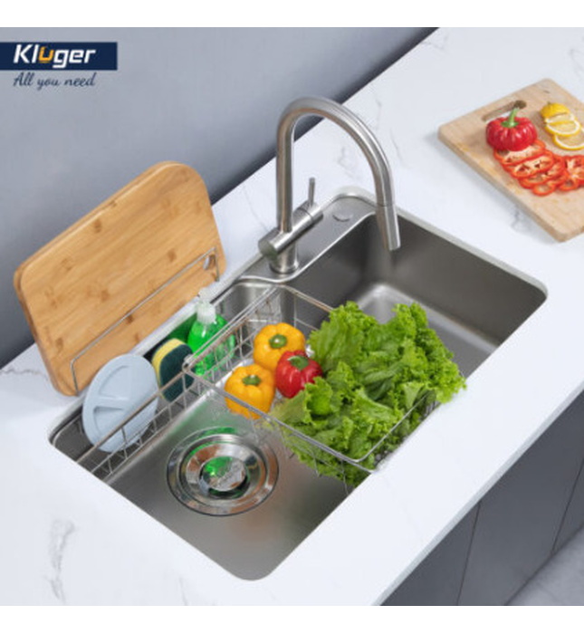 Chậu rửa bát 1 hố Kluger KH8048FS-S80 PLUS