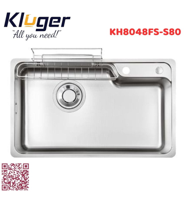 Chậu rửa bát 1 hố Kluger KH8048FS-S80