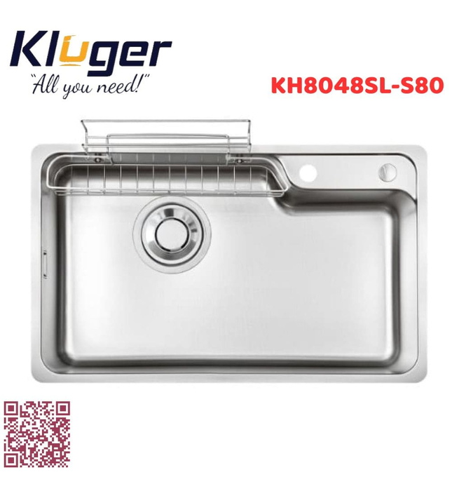 Chậu rửa bát 1 hố Kluger KH8048SL-S80