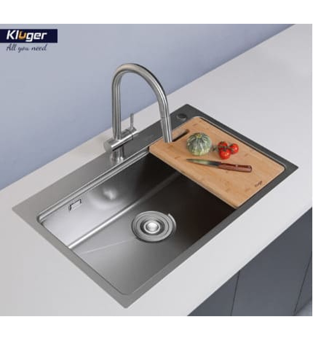 Chậu rửa bát 1 hố Kluger KW8181FS-S81 PLUS