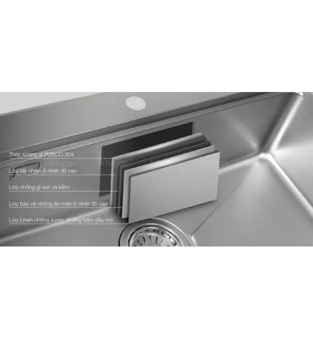 Chậu rửa bát 1 hố Kluger KW8191FS-S79