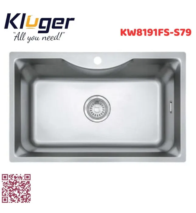 Chậu rửa bát 1 hố Kluger KW8191FS-S79