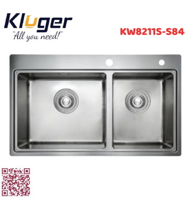 Chậu rửa bát 2 hố Kluger KW8211S-S84