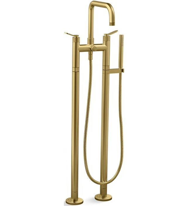 Vòi bồn tắm gắn sàn 1 chân màu chrome Kallista P32832-LV-CP