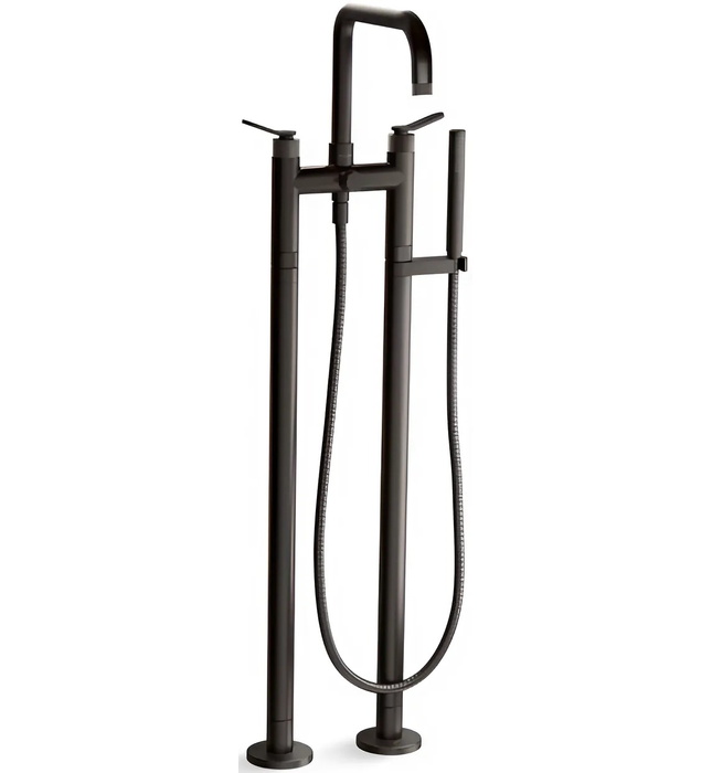 Vòi bồn tắm gắn sàn 1 chân màu chrome Kallista P32832-LV-CP