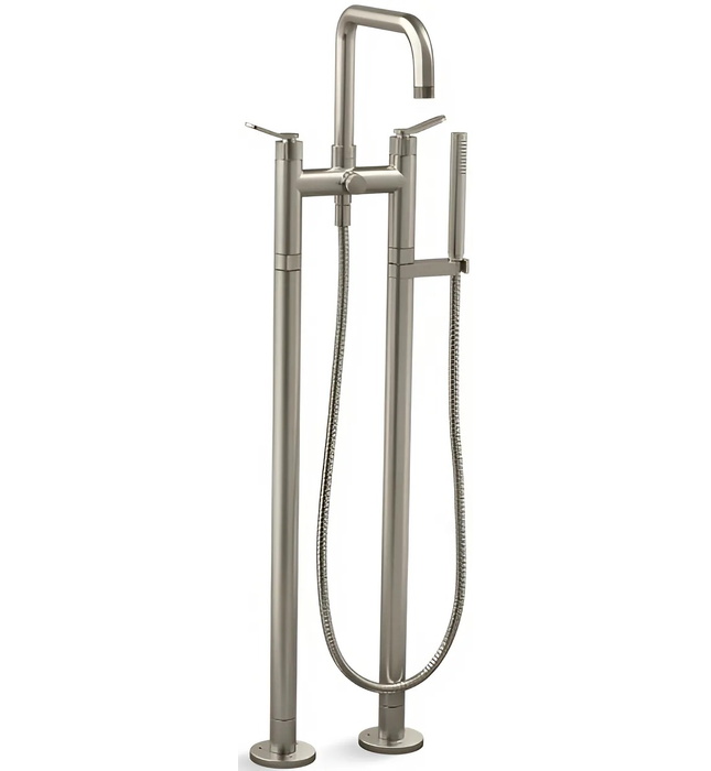 Vòi bồn tắm gắn sàn 1 chân màu đồng Kallista P32832-LV-BLH