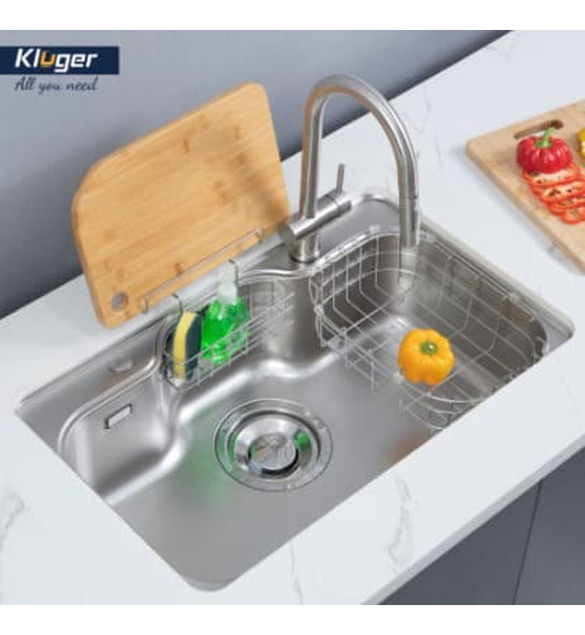 Chậu rửa bát 1 hố Kluger KT8050SL-S80 Plus