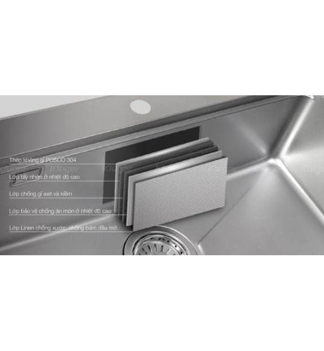 Chậu rửa bát 1 hố Kluger KY8045SL-S80