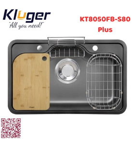 Chậu rửa bát 1 hố Kluger KT8050FB-S80 Plus