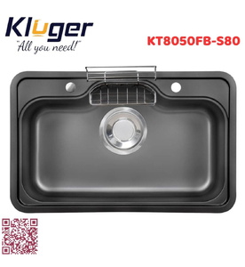 Chậu rửa bát 1 hố Kluger KT8050FB-S80