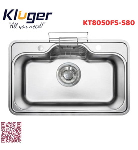 Chậu rửa bát 1 hố Kluger KT8050FS-S80