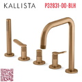 Vòi bồn tắm có vòi sen cầm tay màu đồng Kallista P32831-00-BLH