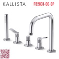 Vòi bồn tắm có vòi sen cầm tay màu chrome Kallista P32831-00-CP