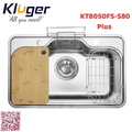 Chậu rửa bát 1 hố Kluger KT8050FS-S80 Plus