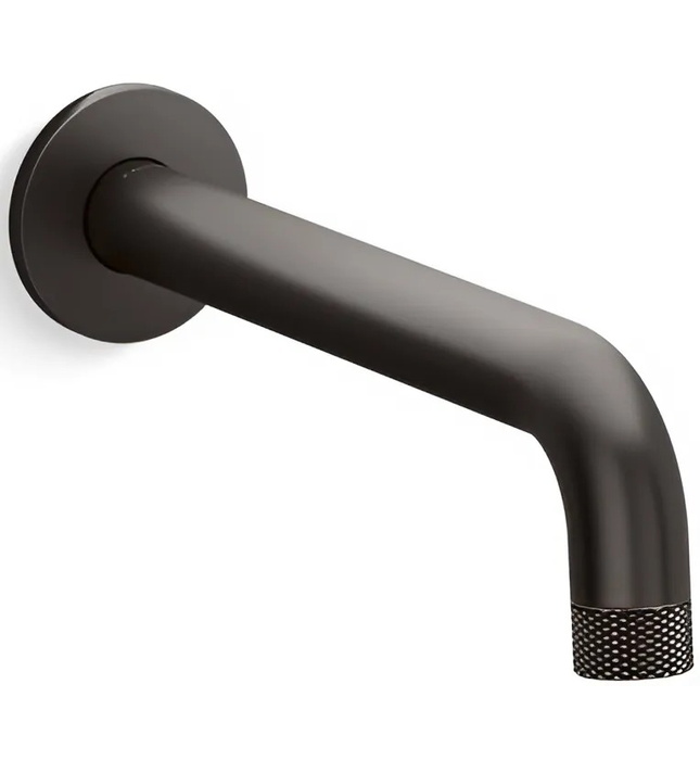 Vòi xả bồn tắm âm tường màu đen Kallista P32833-00-BL