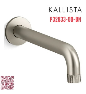 Vòi xả bồn tắm âm tường màu nickel Kallista P32833-00-BN