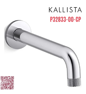 Vòi xả bồn tắm âm tường màu chrome Kallista P32833-00-CP