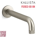 Vòi xả bồn tắm âm tường màu nickel Kallista P32833-00-BN
