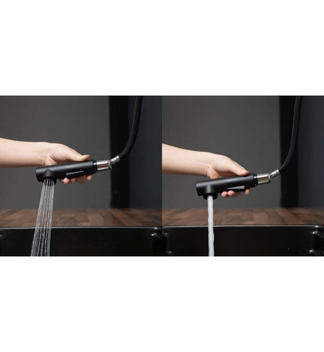 Vòi chậu rửa bát dây rút Kluger KLF0001B