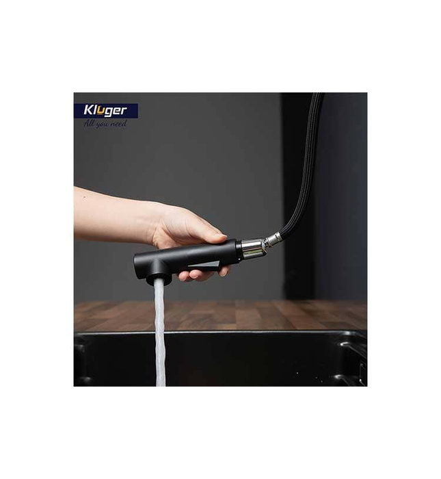 Vòi chậu rửa bát dây rút Kluger KLF0001B