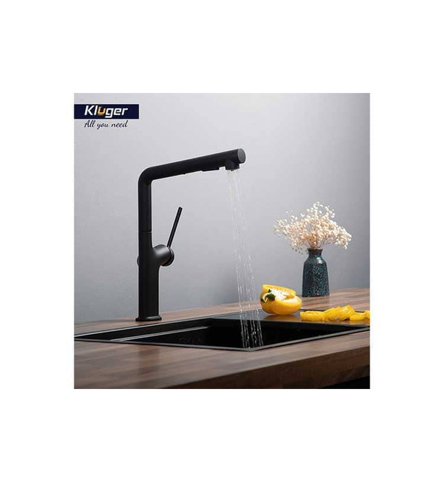 Vòi chậu rửa bát dây rút Kluger KLF0001B