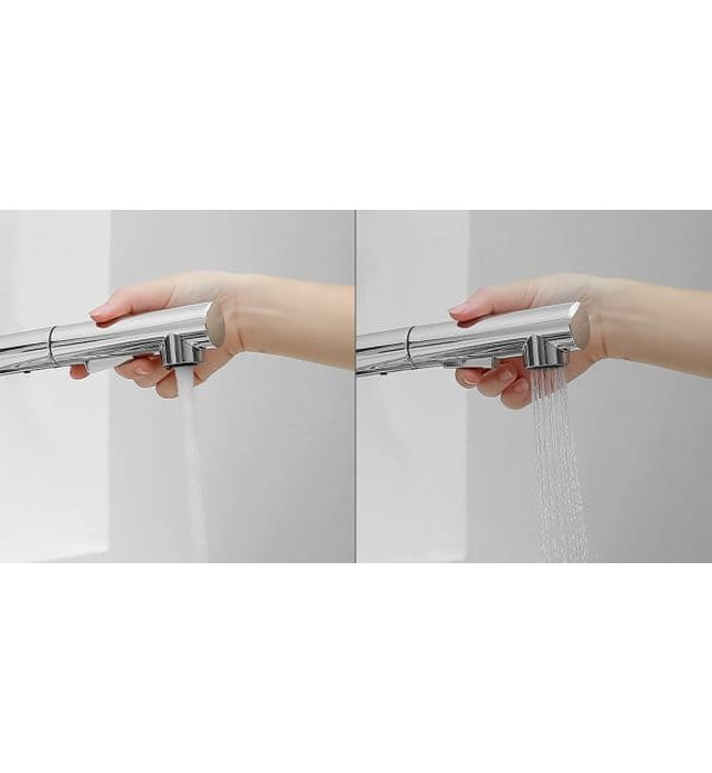 Vòi chậu rửa bát dây rút Kluger KLF0001C