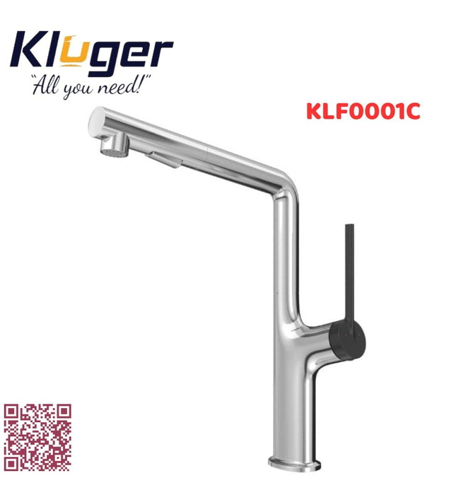 Vòi chậu rửa bát dây rút Kluger KLF0001C