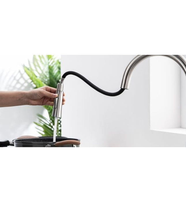 Vòi chậu rửa bát dây rút Kluger KLF0002C